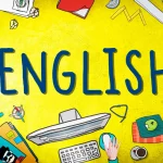 A cover picture showing the word ENGLISH